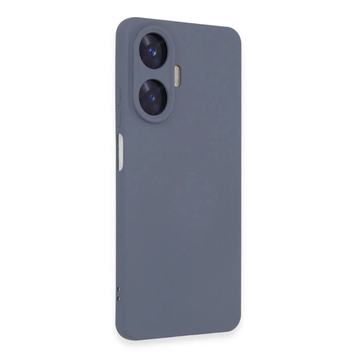 Realme C55 Kılıf Nano İçi Kadife Silikon - Gri görsel 4