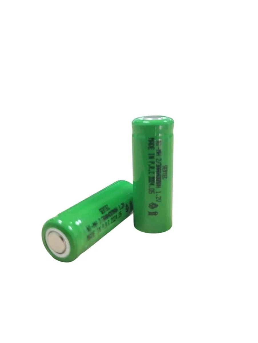 Sertec - 1. 2v 400 Mah - 2/3aaa - Ni-mh Şarjlı Pil - (başsız / Flat Head)