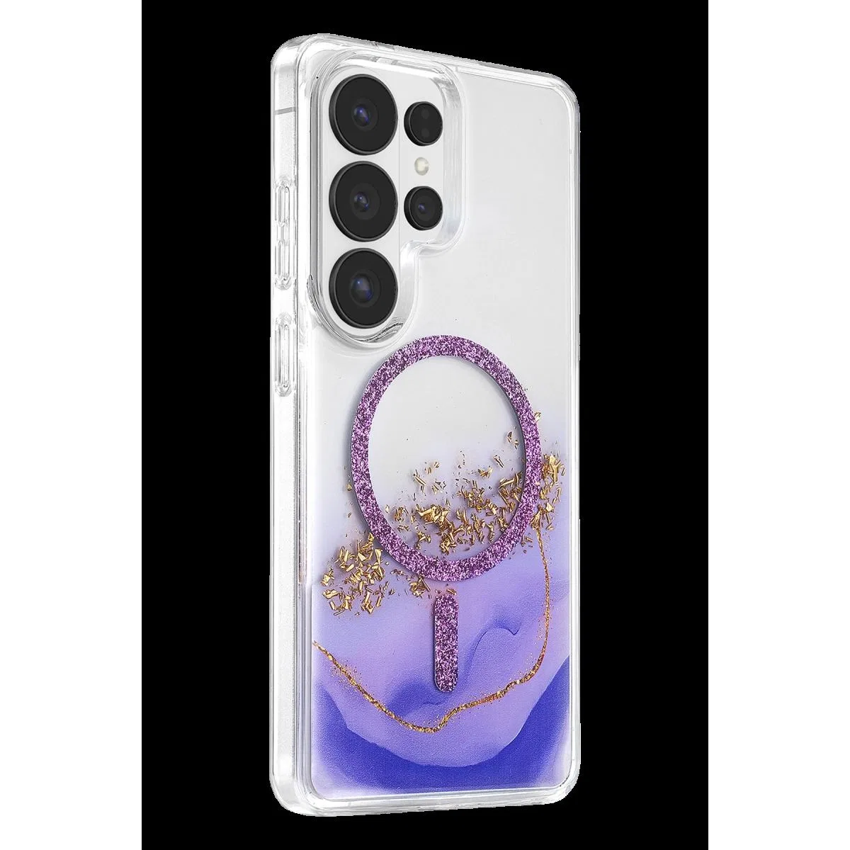 Onegif Samsung Galaxy S26 Ultra Lotus Simli Magsafe Kapak - Mor görsel 2