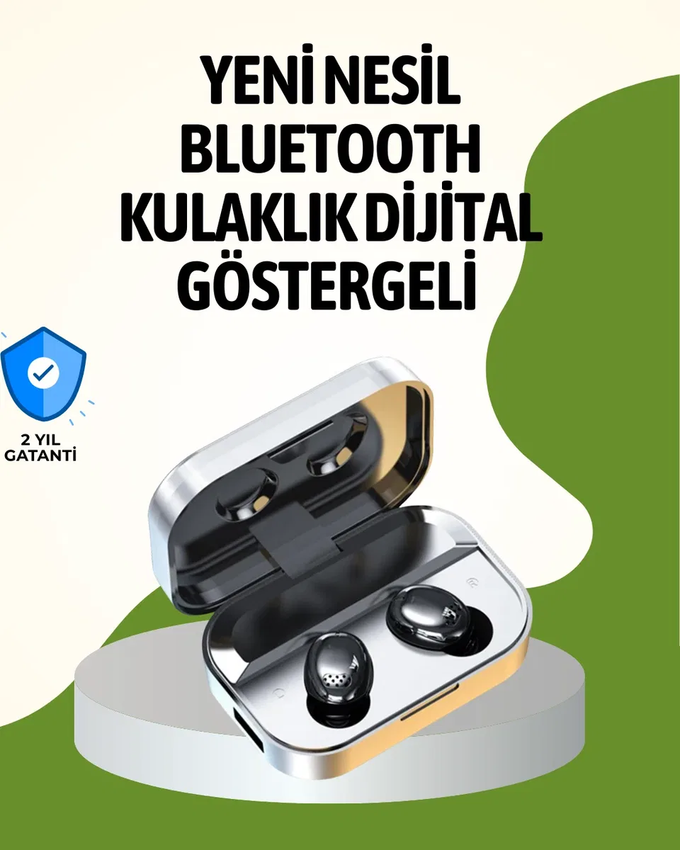 Gerçek Kablosuz Kulaklık – Bluetooth 5. 0, Şarj Kutulu, Parmak İzi Kontrollü
