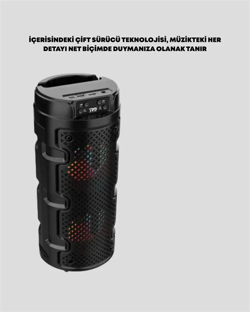 Derin Bass ve Net Tizlerle Üstün Müzik Deneyimi – Modern Kablosuz Bluetooth Hoparlör, Taşınabilir ve Şık görsel 2