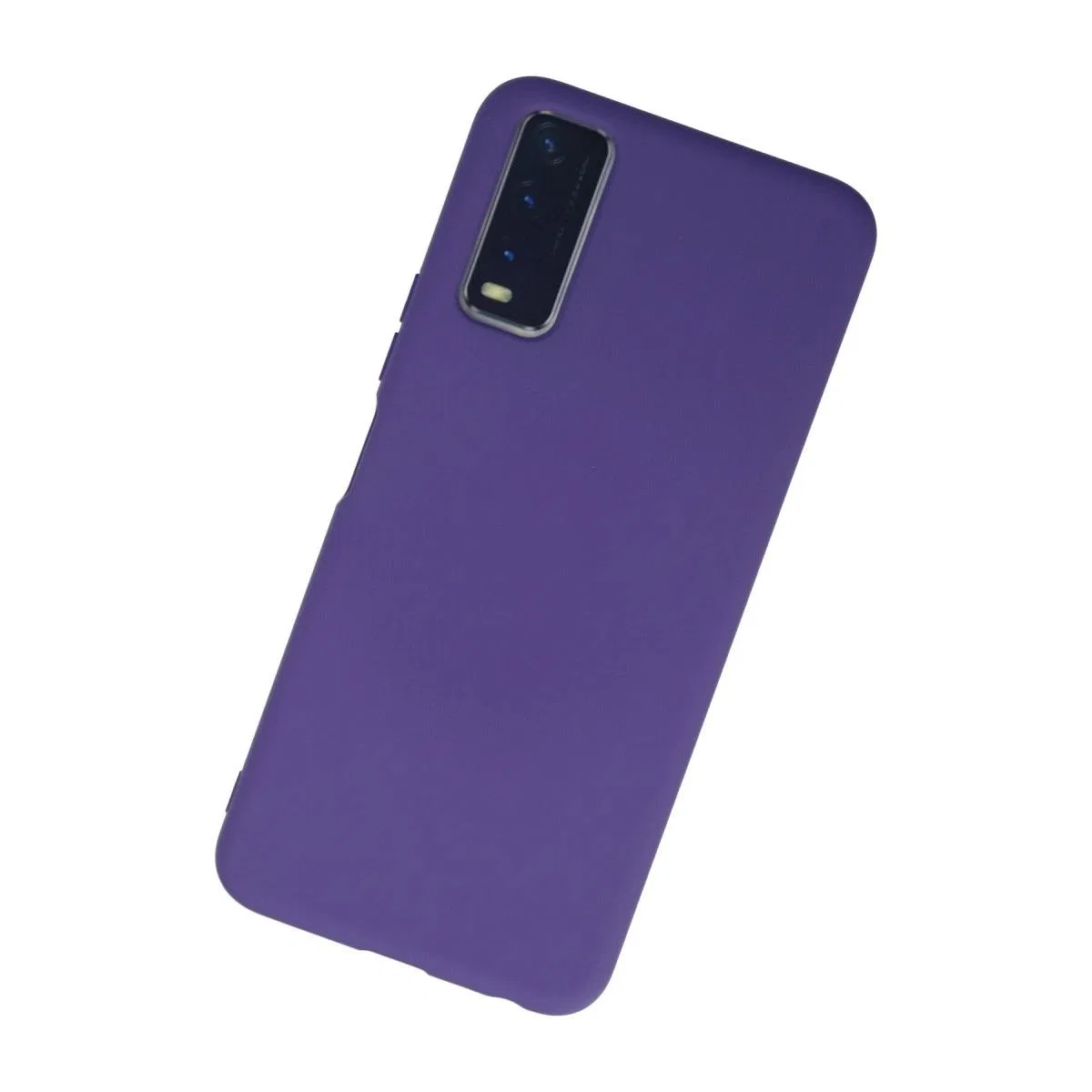 Vivo Y11s Kılıf Nano İçi Kadife Silikon - Mor görsel 2