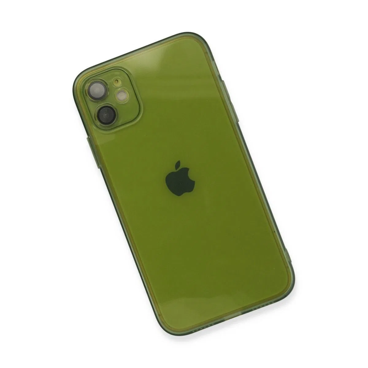 Apple İphone 12 Kılıf Fly Lens Silikon - Yeşil görsel 3