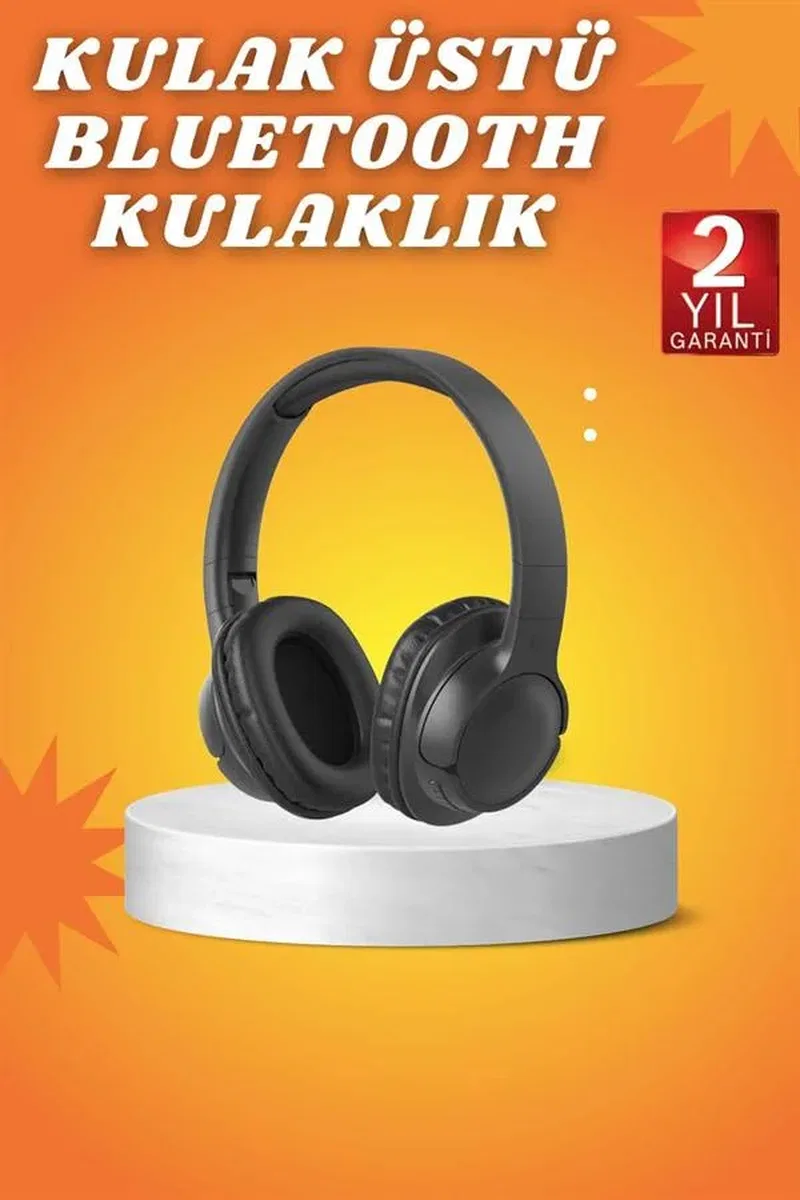 Kablosuz Bluetooth Kulaklık Kulak Üstü Mikrofonlu 5. 0 Bluetooth ANC Özelliği görsel 2