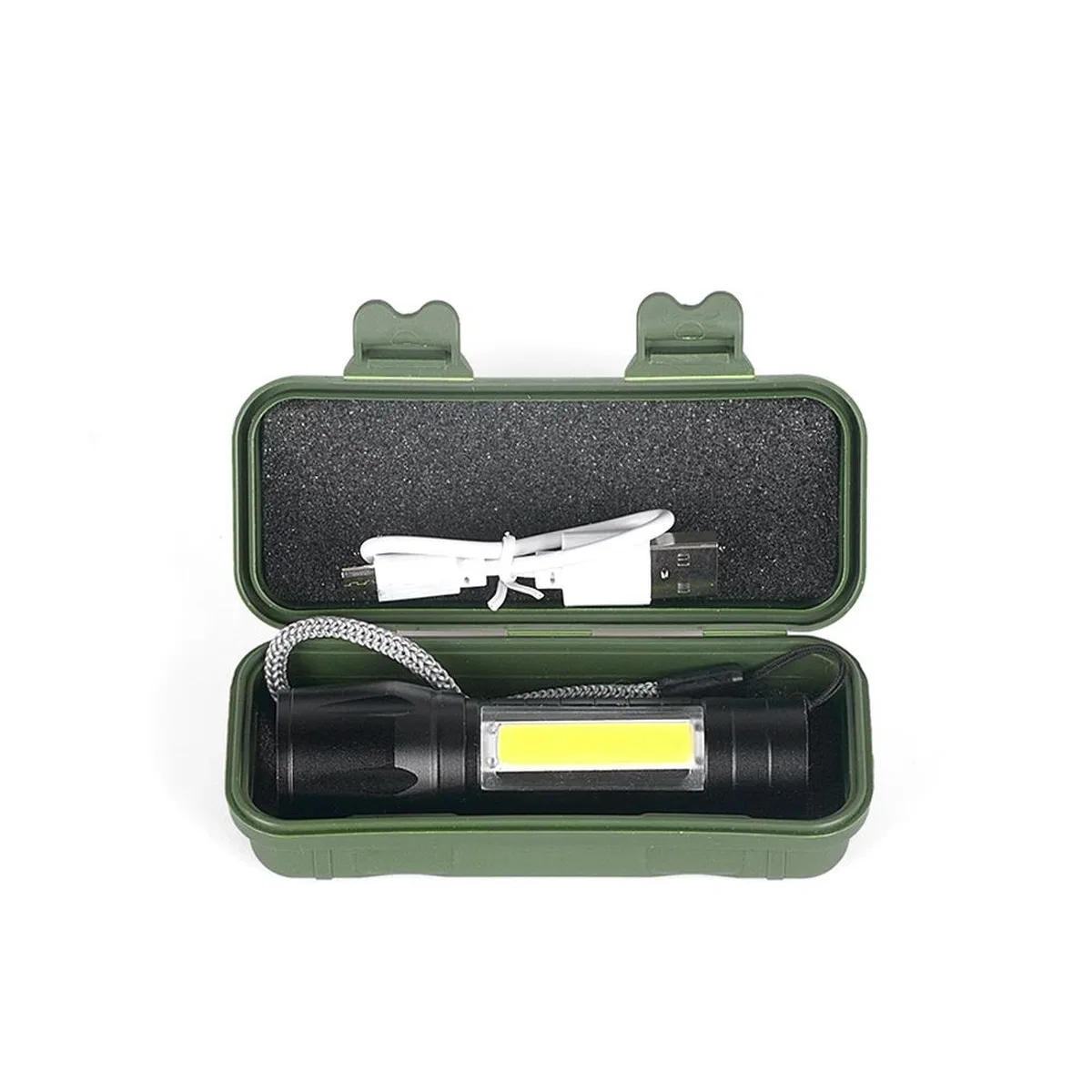 Mini Çok Güçlü Şarjlı El Feneri (xpe-cob Led ) Wt-030 görsel 5