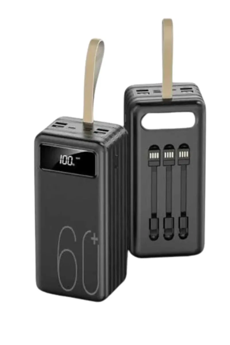 Hızlı Şarj 4 Çıkışlı Powerbank 60. 000 Mah Taşınabilir Dijital Göstergeli görsel 2