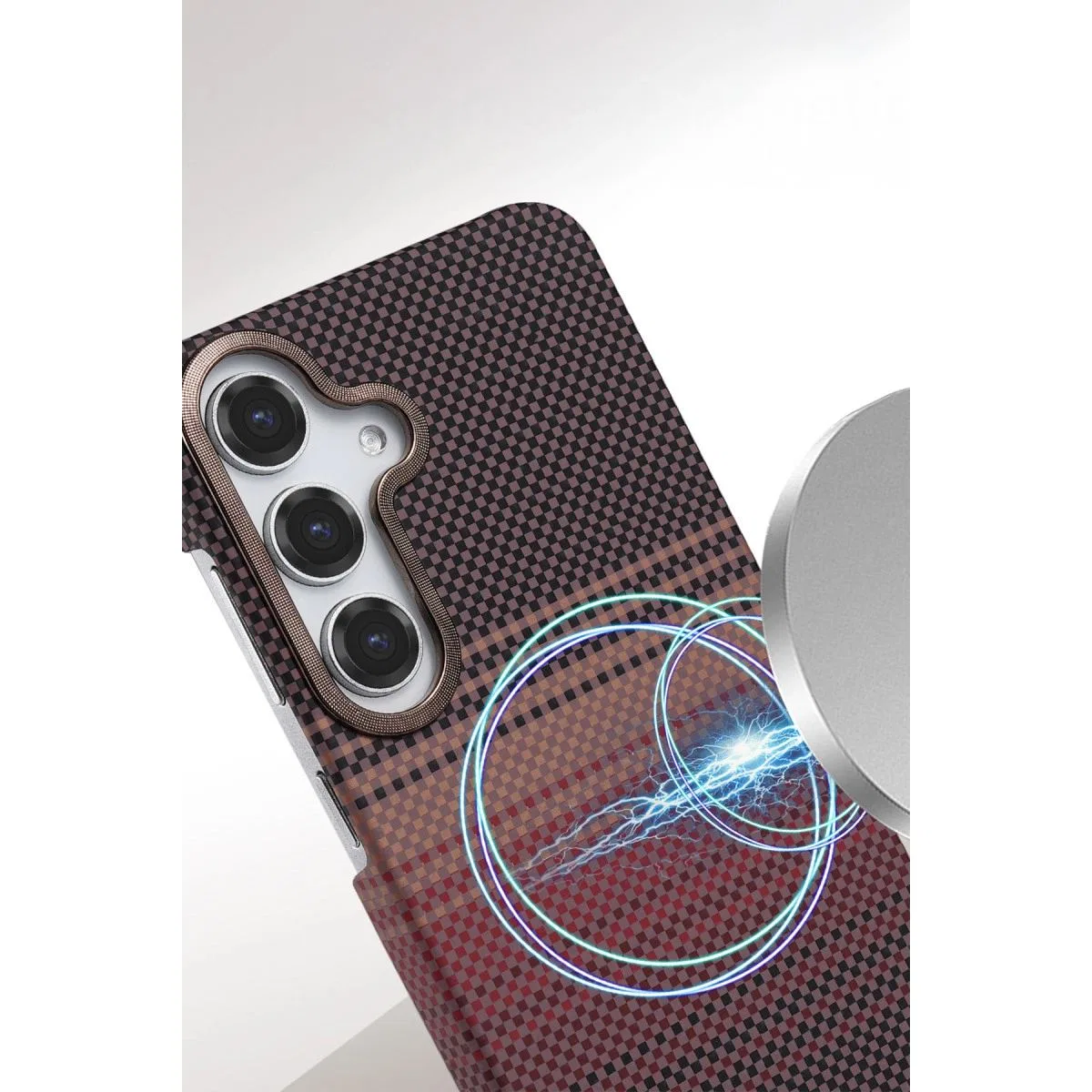 Samsung Galaxy A55 5g Vega Magsafe Kapak - Siyah görsel 2