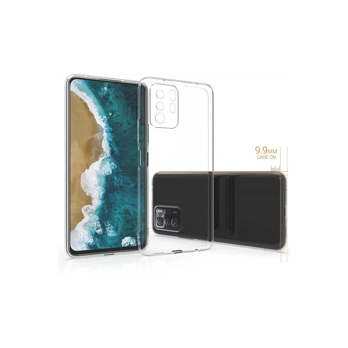 Xiaomi Poco X3 Gt Kılıf Lüx Şeffaf Silikon görsel 2