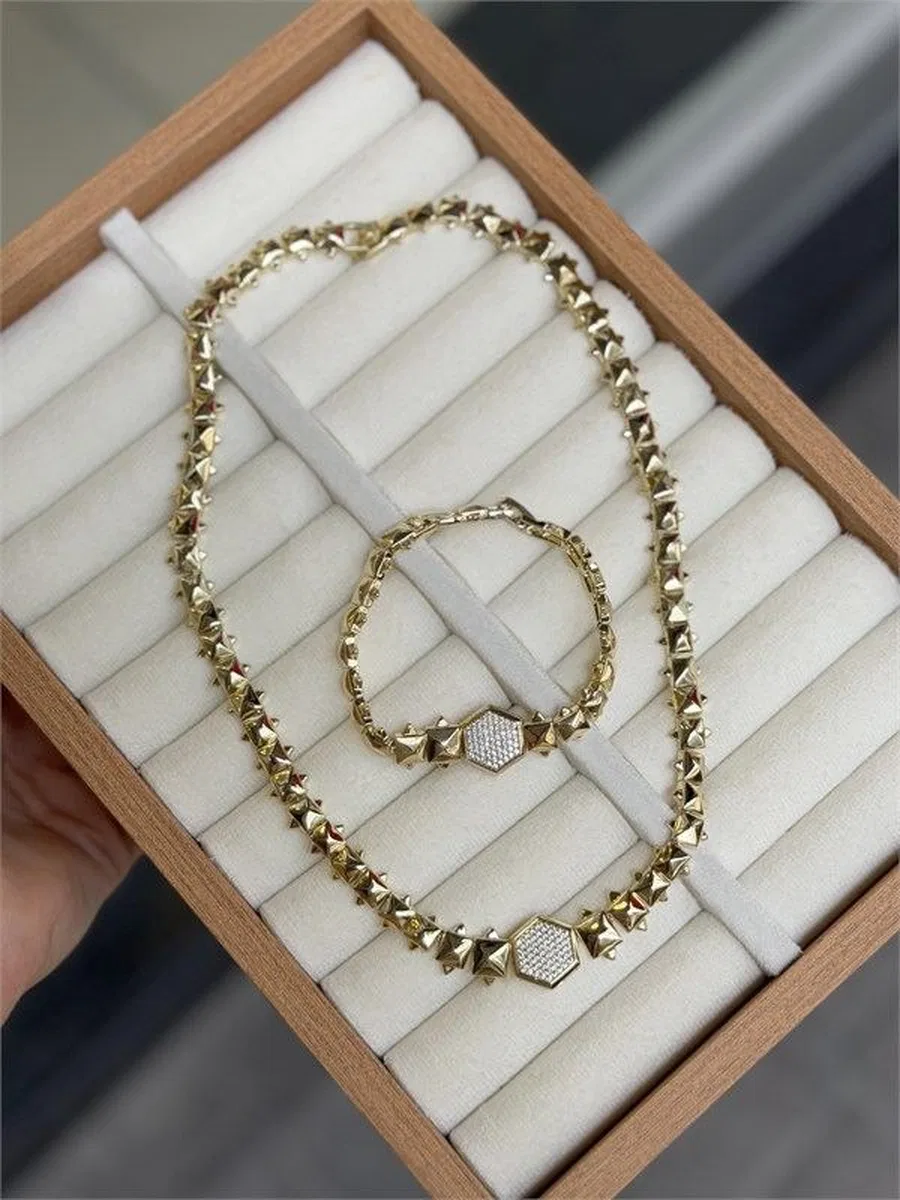 Xuping Set Kolye - Altın görsel 2