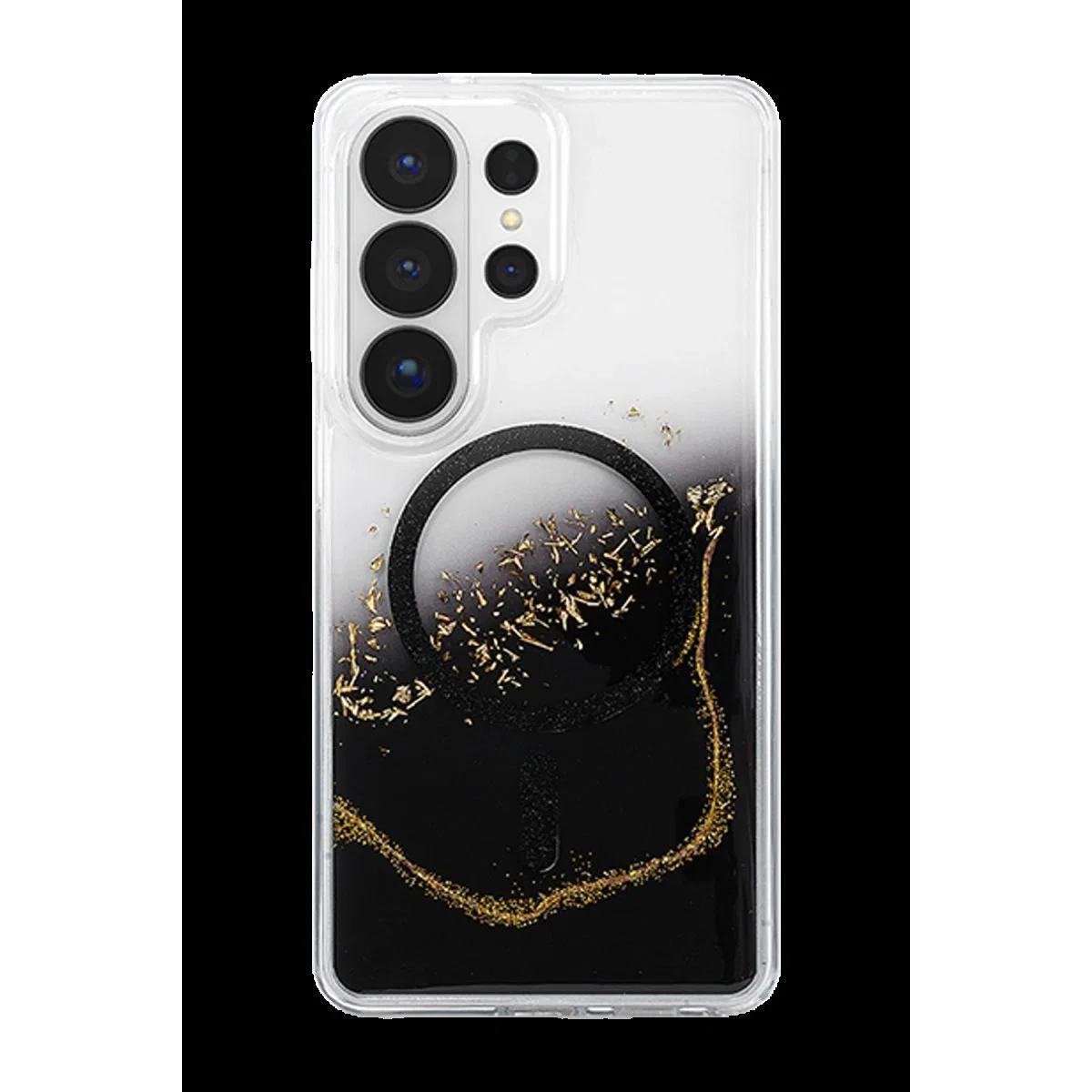 Onegif Samsung Galaxy S26 Ultra Lotus Simli Magsafe Kapak - Siyah görsel 3