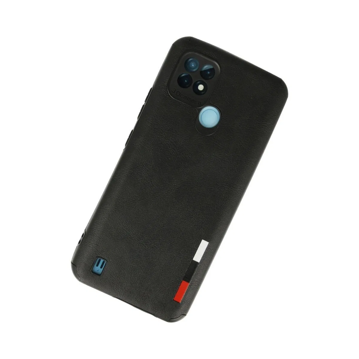 Realme C21 Kılıf Loop Deri Silikon - Siyah görsel 2