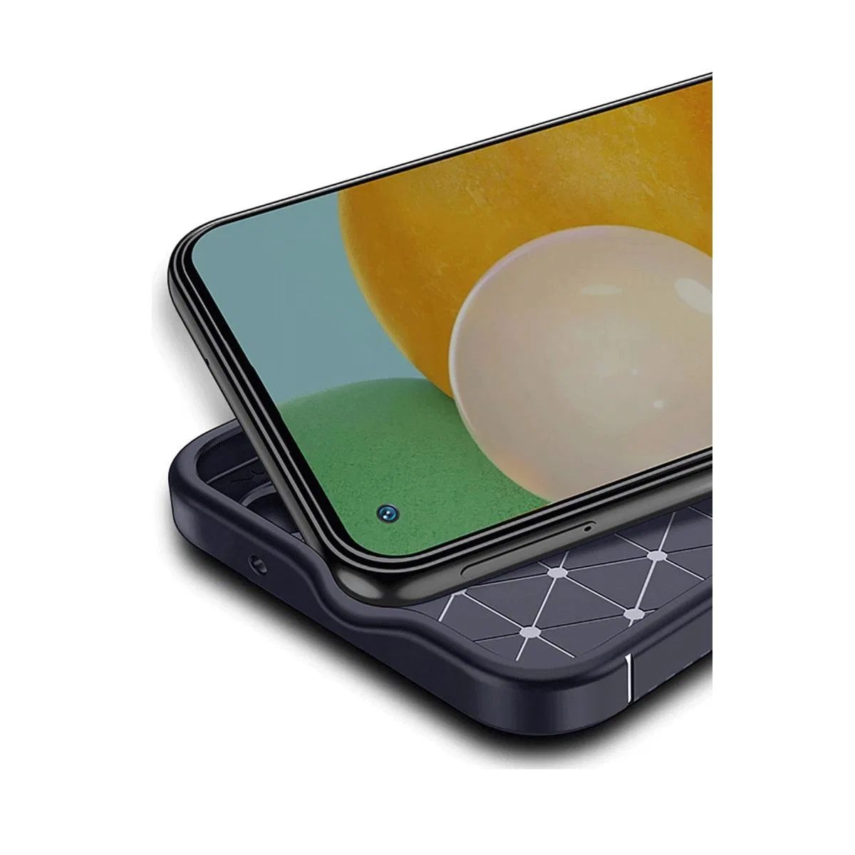 Tecno Spark 30 Pro Kılıf Auto Focus Karbon Kapak - Lacivert görsel 2