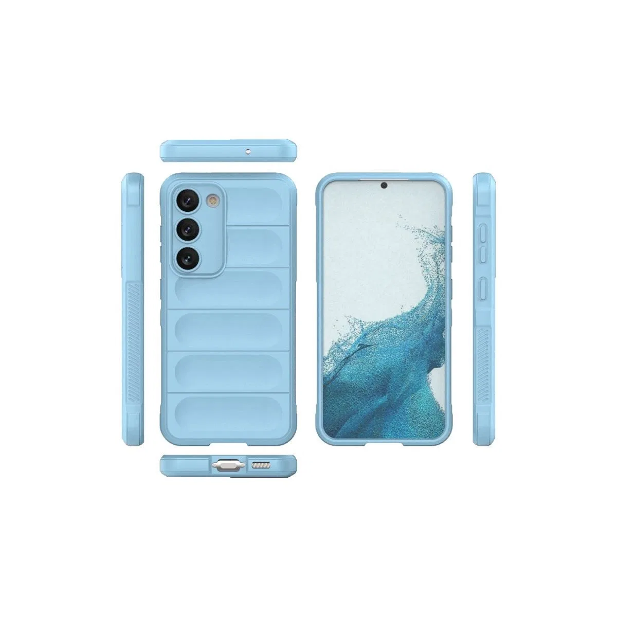 Samsung Galaxy S23 Plus Kılıf Optimum Silikon - Sky Blue görsel 3