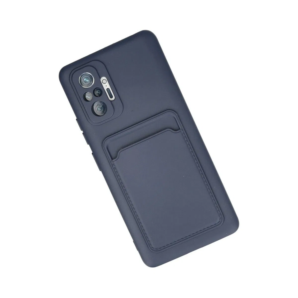 Xiaomi Redmi Note 10 Pro Kılıf Kelvin Kartvizitli Silikon - Lacivert görsel 3