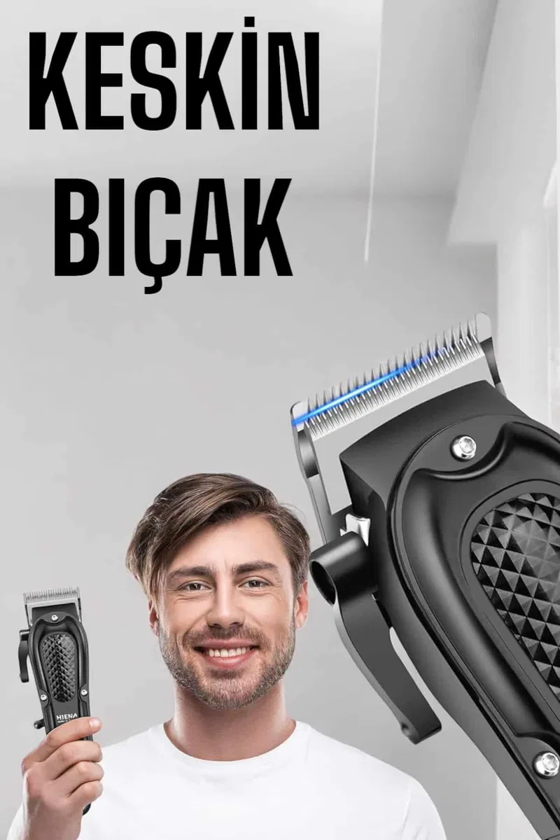 Sıfır Tıraş Makinesi Dijital Göstergeli Paslanmaz Çelik Bıçaklı Taşınabilir görsel 5