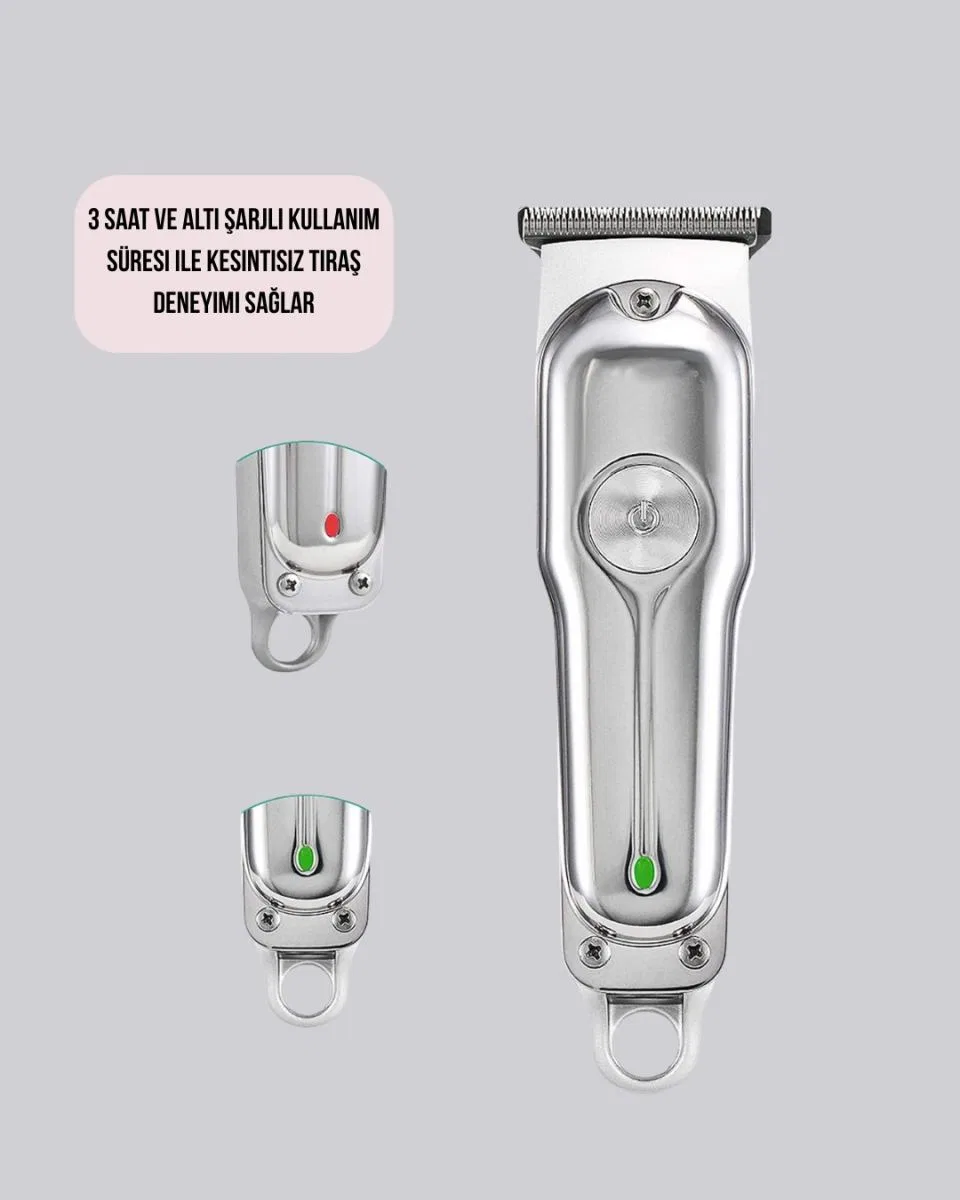 Metal Gövdeli Saç Sakal Kesme Makinesi – Hassas Kesim İçin görsel 4