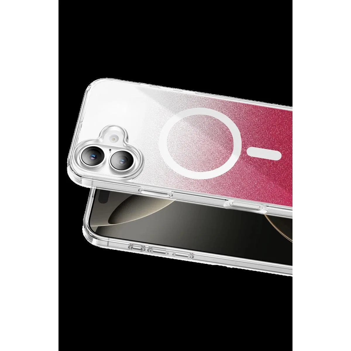 Onegif Apple İphone 17 Sora Simli Magsafe Kapak - Kırmızı görsel 2