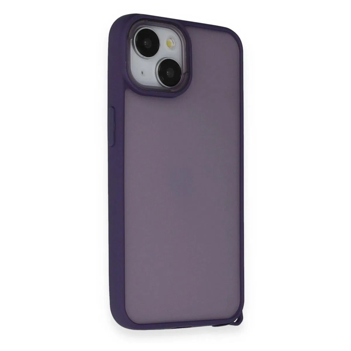 Apple İphone 14 Kılıf Elegant Kapak - Derin Mor