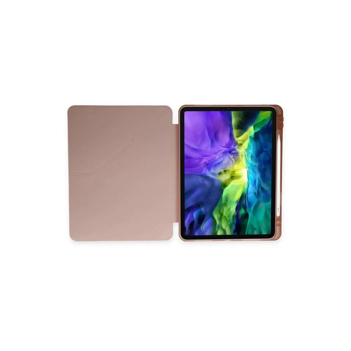 Apple İpad 9. 7 (2018) Kılıf Kalemlikli Mars Tablet Kılıfı - Rose Gold görsel 5