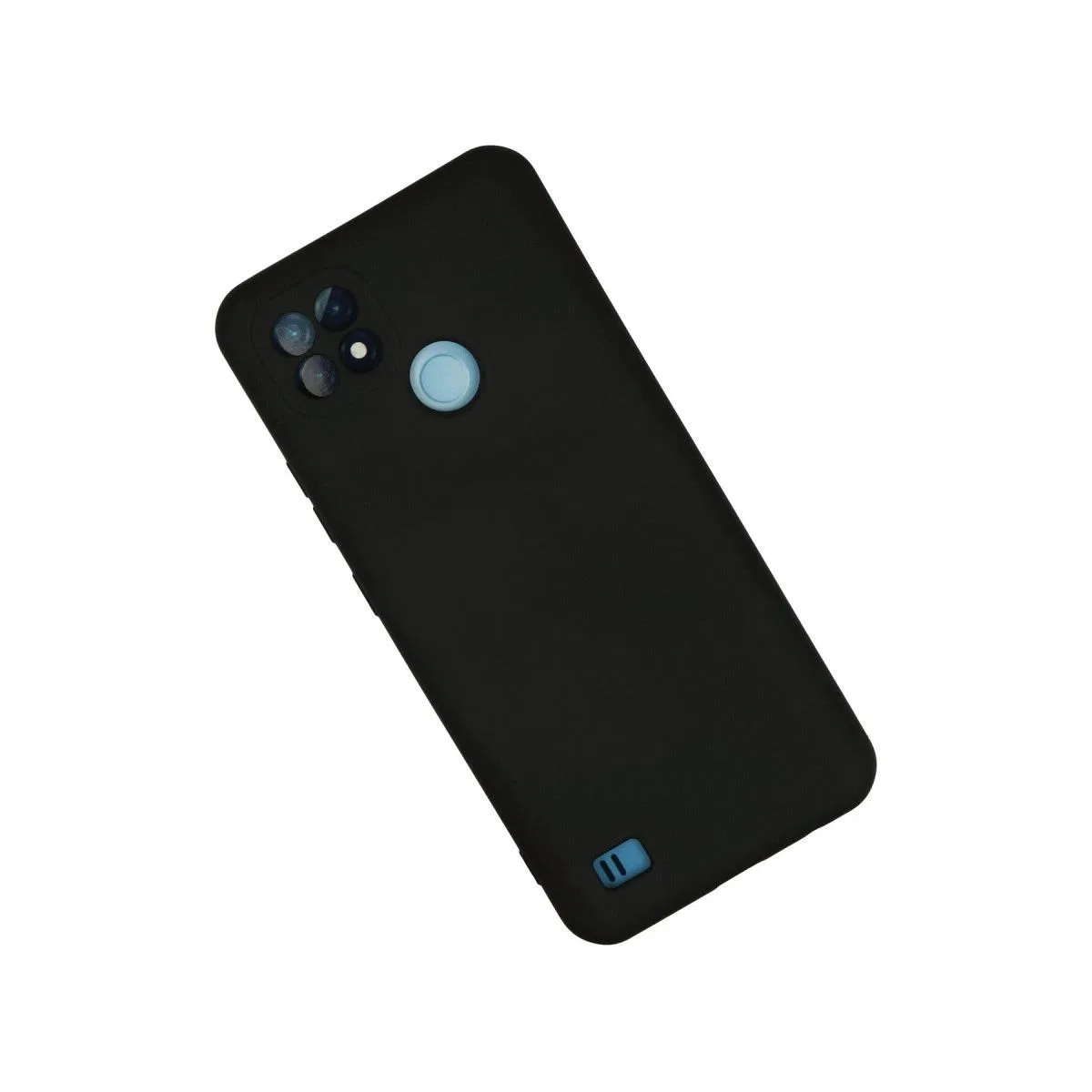Realme C21 Kılıf Nano İçi Kadife Silikon - Siyah görsel 2