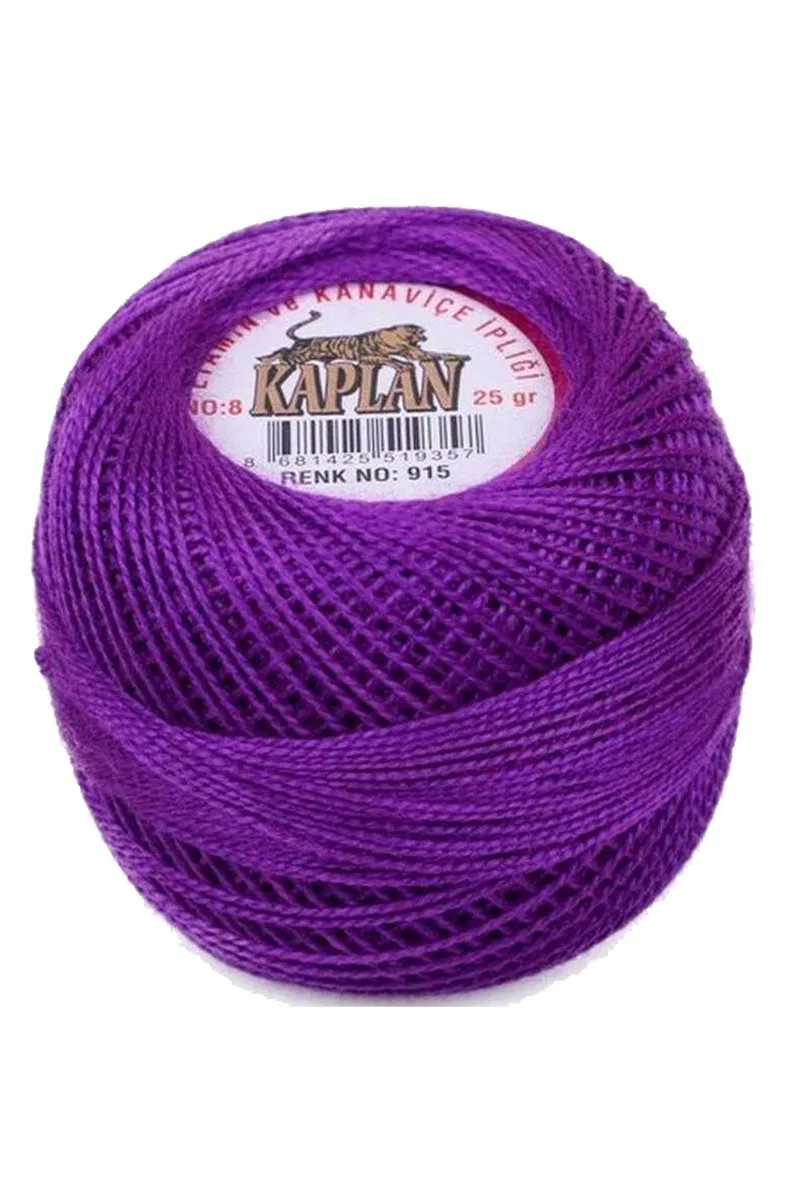 3 Adet Kaplan Etamin Ve Kanaviçe İpi 8 No Kod/Renk: 347 - 115 - 915 - Ryl görsel 3