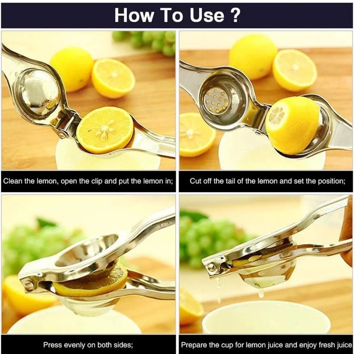 Paslanmaz Çelik Limon Sıkacağı görsel 3