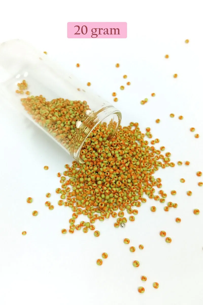 Dökme Cam Kum Boncuk (11/0) 2 mm - 4 Renk - Toplam 80 Gram - BNC406 görsel 4