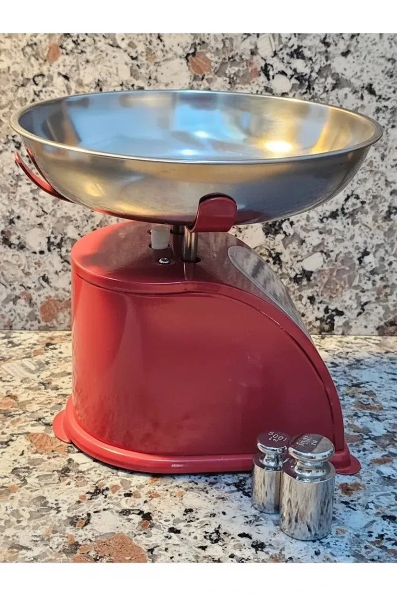 5 Kg Retro Nostalji Mutfak Tartısı og Terazi görsel 4