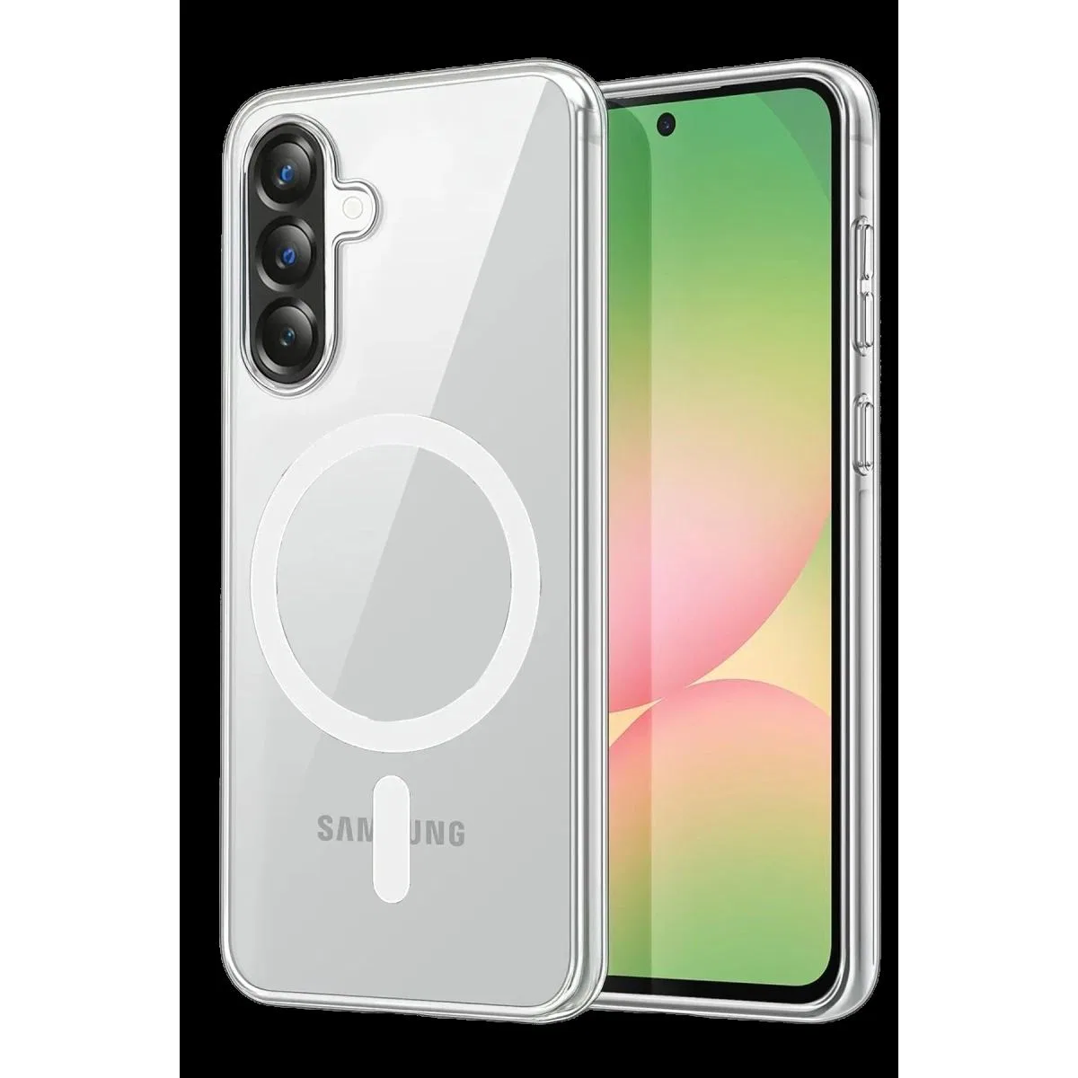 Samsung Galaxy A27 5g Combo Sert Şeffaf Magsafe Kapak - Şeffaf