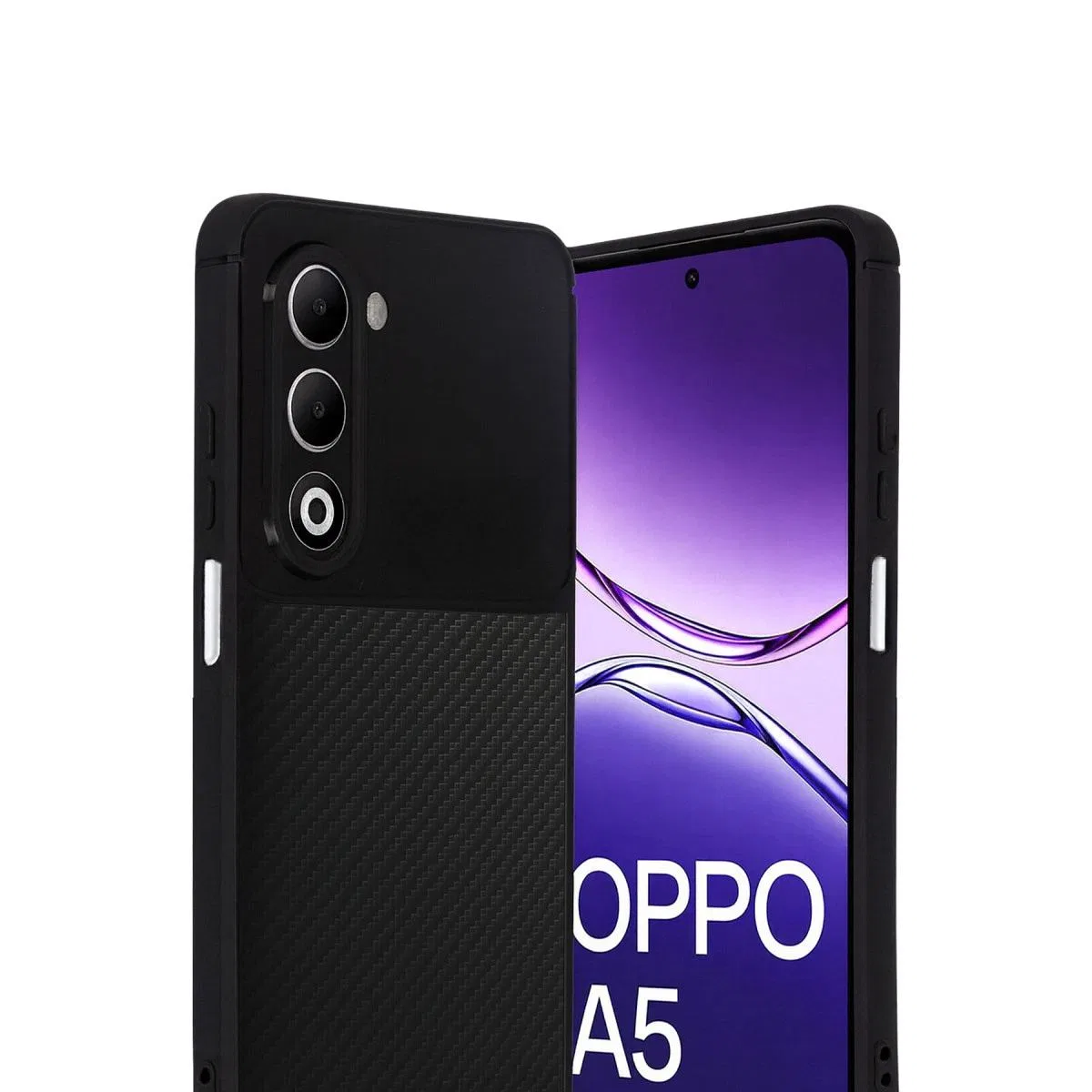 Oppo A5 4g Auto Focus Karbon Kapak - Siyah görsel 2