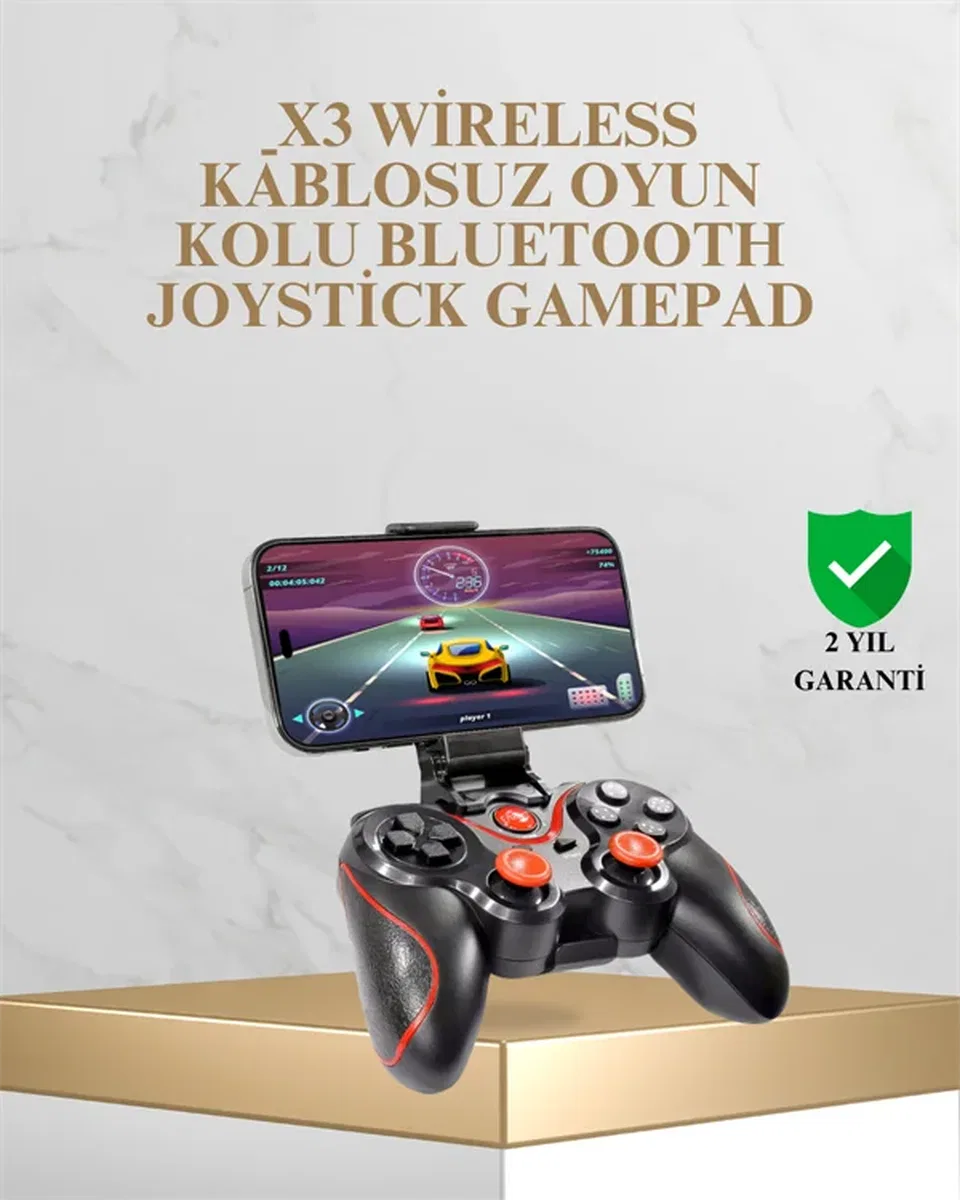 Bluetooth Kablosuz Oyun Kolu – Android iPhone PC Uyumlu