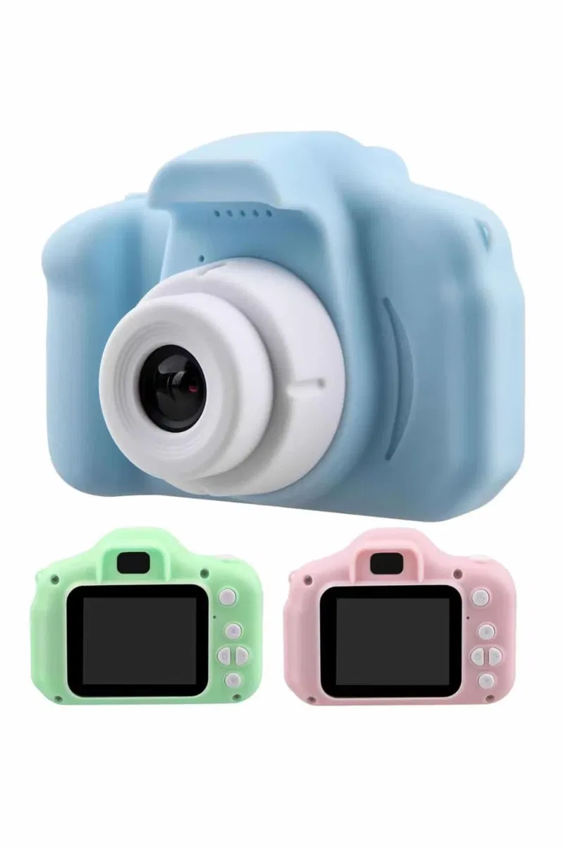 Çocuklara Özel Fotoğraf Ve Video Çeken Mini Çok Renkli Fotoğraf Makinesi görsel 2