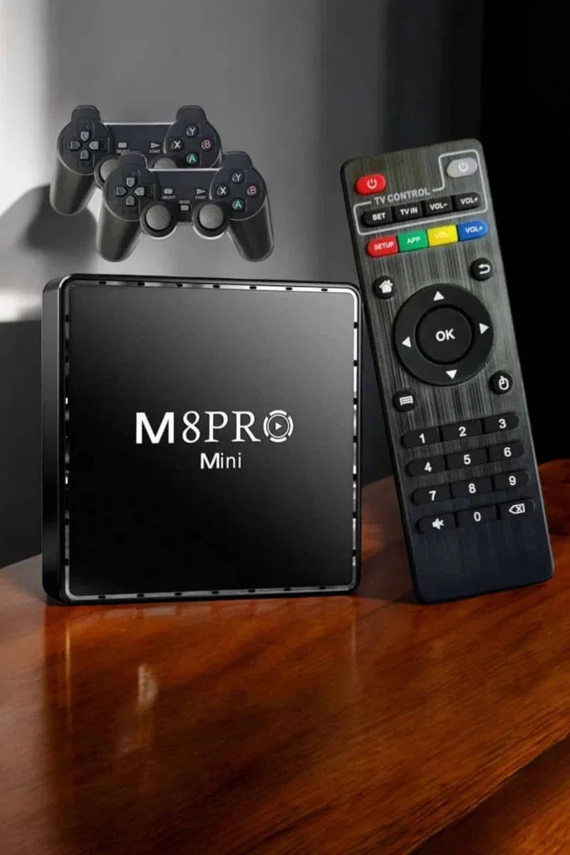 TV Box Çift Oyun Kollu 10000 Oyunlu Atari görsel 5