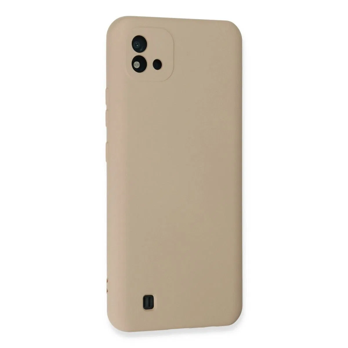 Realme C11 2021 Kılıf Nano İçi Kadife Silikon - Pudra görsel 3
