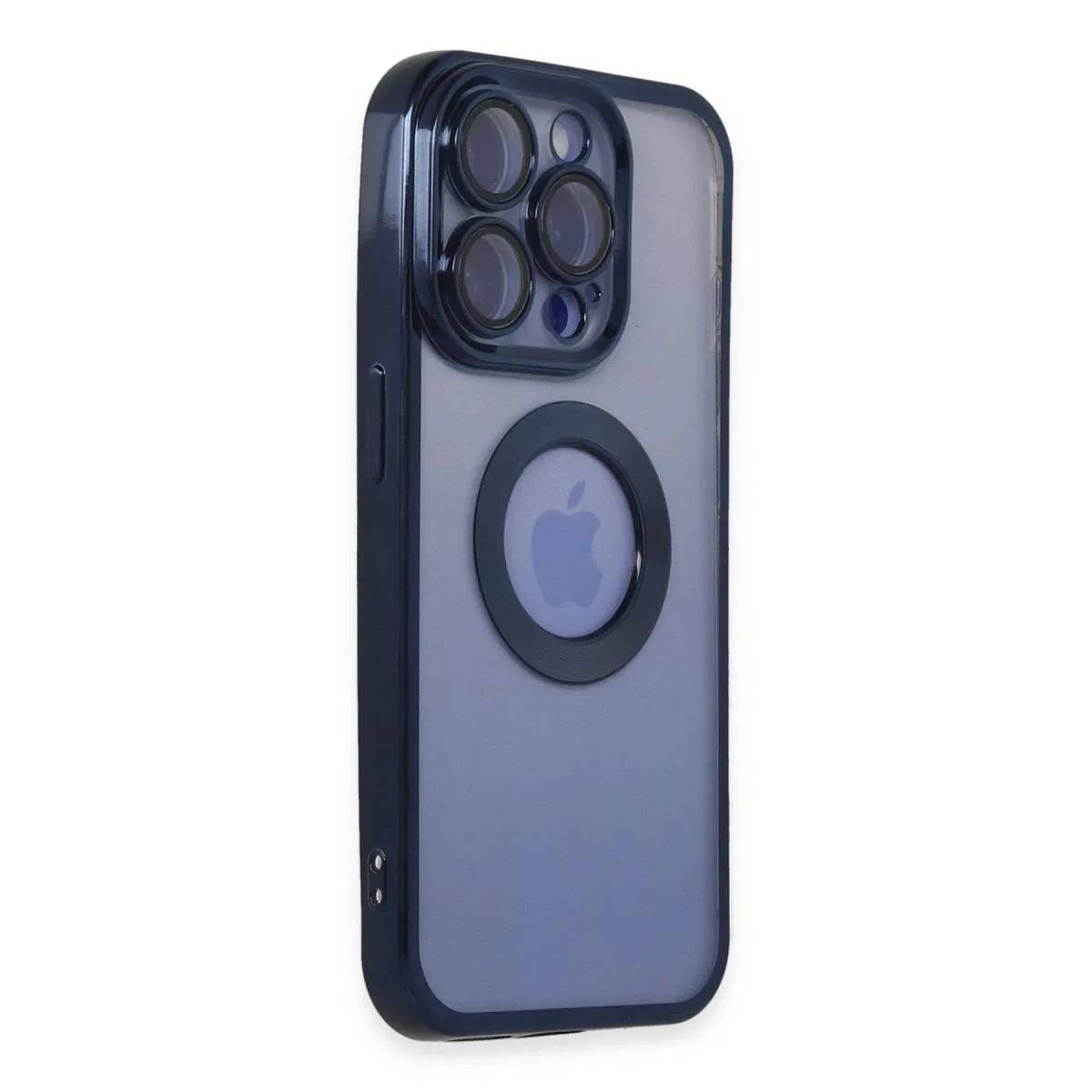 Apple İphone 15 Pro Max Kılıf Slot Silikon - Lacivert görsel 2