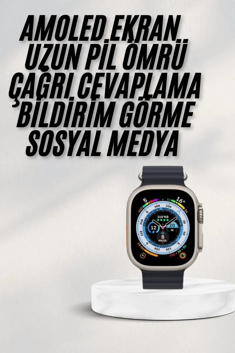 2025 Yeni Model Akıllı Saat Android ve İOS Uyumlu Çağrı Cevaplama görsel 2