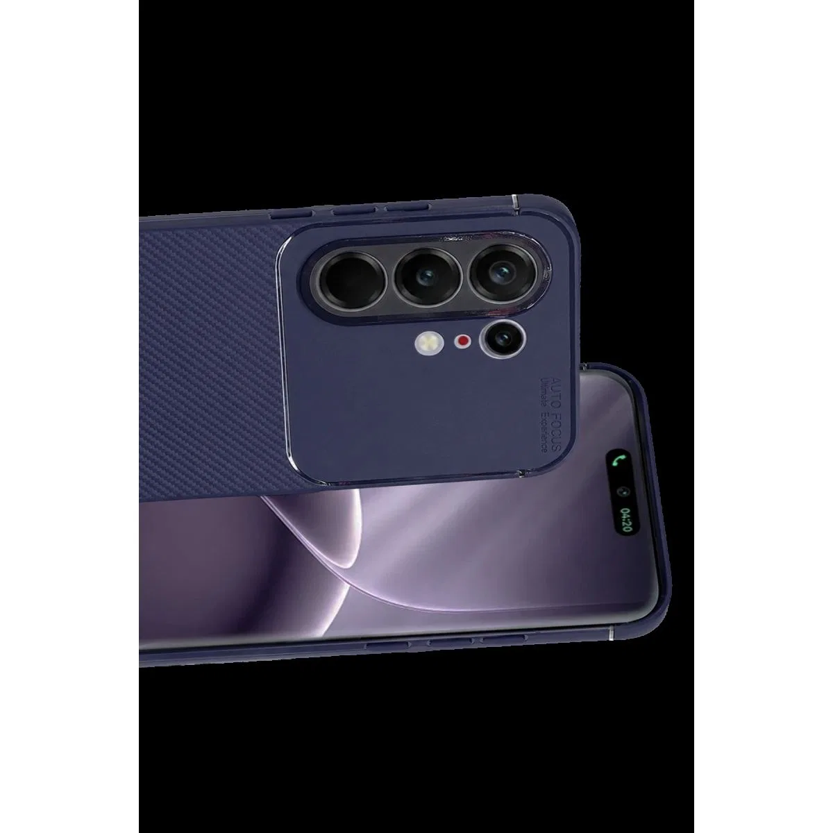 Tecno Camon 50 Pro 5g Auto Focus Karbon Kapak - Lacivert görsel 2