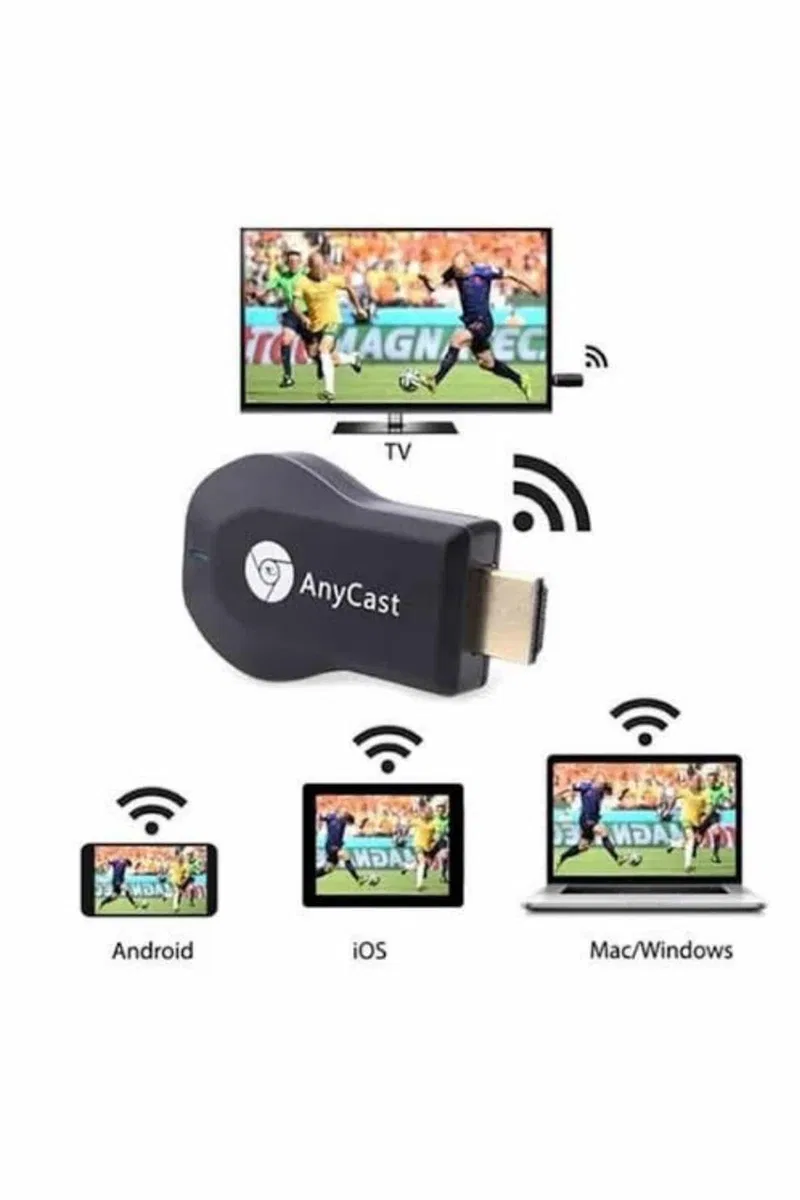 Kablosuz HDMI Wifi Görüntü Aktarıcı Tüm Cihazlara Uyumlu görsel 4