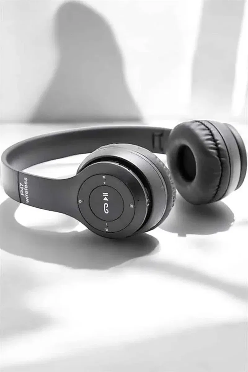 Kulak Üstü TF Kart ve AUX Destekli Ergonomik Bluetooth Kulaklık görsel 3