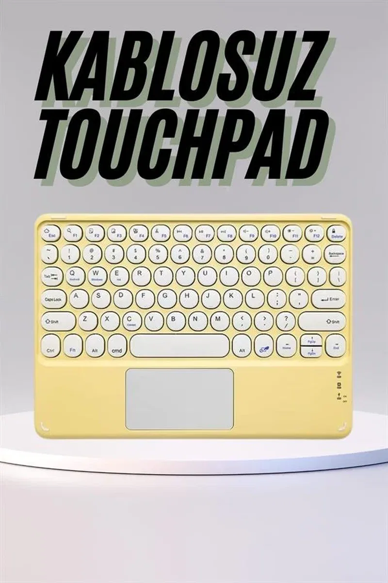 Profesyonel Wifi Q Klavye Bluetooth Klavye Touchpad 10. 8 Inç Yeni Nesil görsel 2