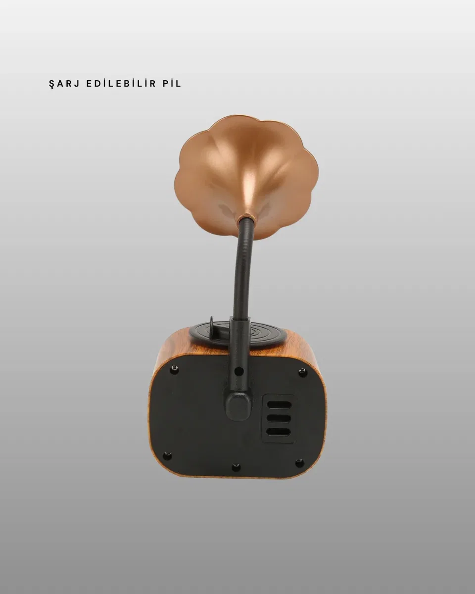 Mini Nostaljik Bluetooth Hoparlör FM Radyo 8 Saat Batarya Yeni Nesil görsel 5