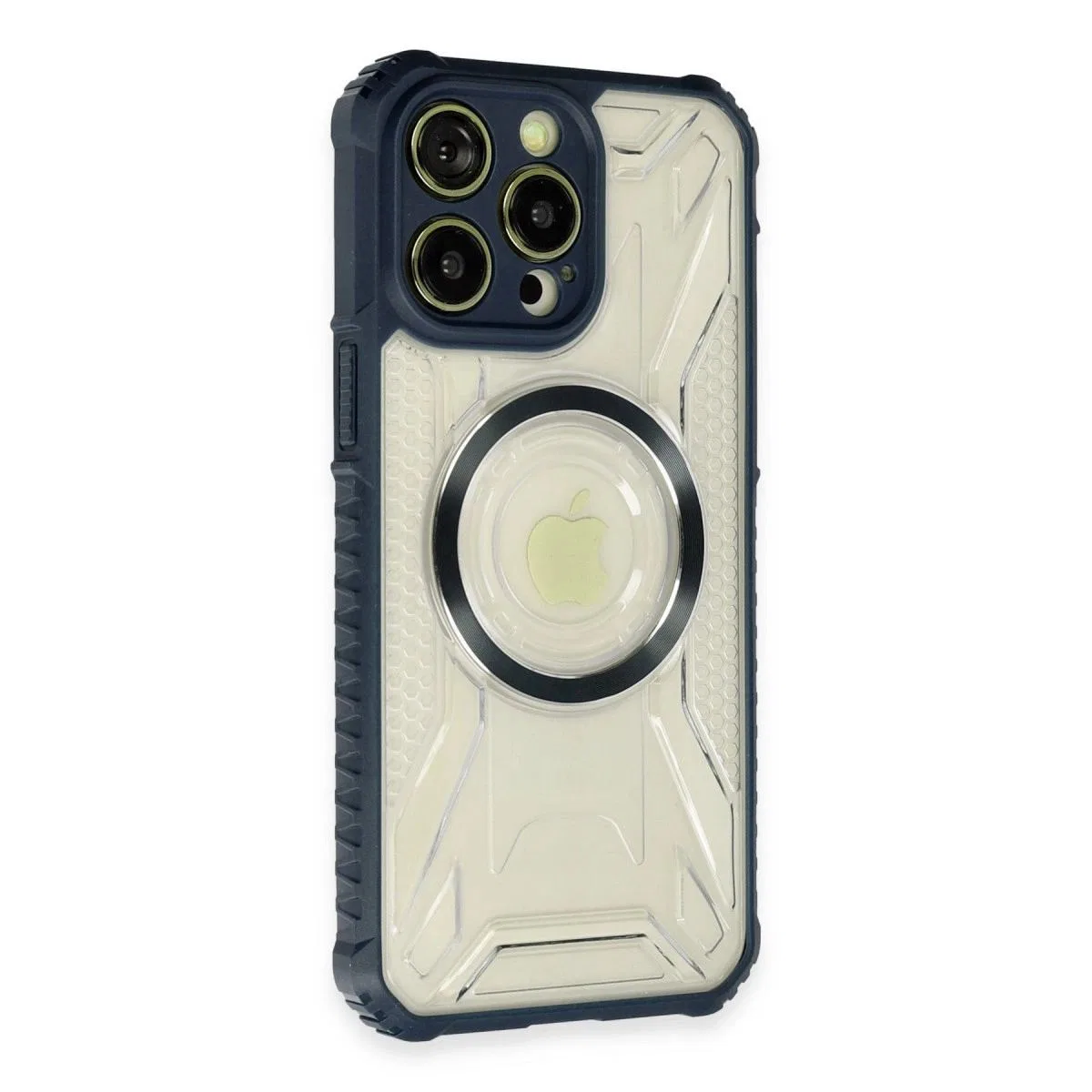 Apple İphone 13 Pro Kılıf Prag Magneticsafe Kapak - Lacivert görsel 2