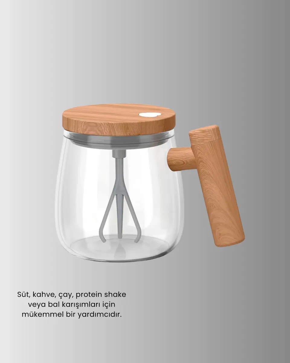 IP6 Su Sızdırmaz Şarjlı Kupa 3D Karıştırma, 400 ml Yeni Nesil görsel 3