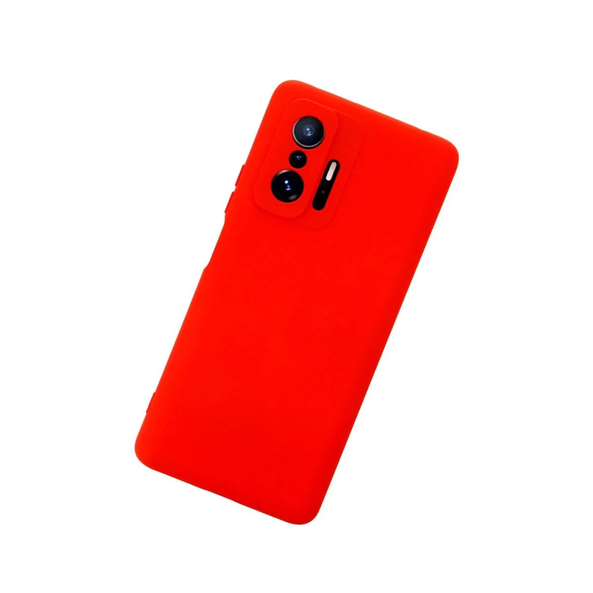 Xiaomi Mi 11t Pro Kılıf Nano İçi Kadife Silikon - Kırmızı görsel 3