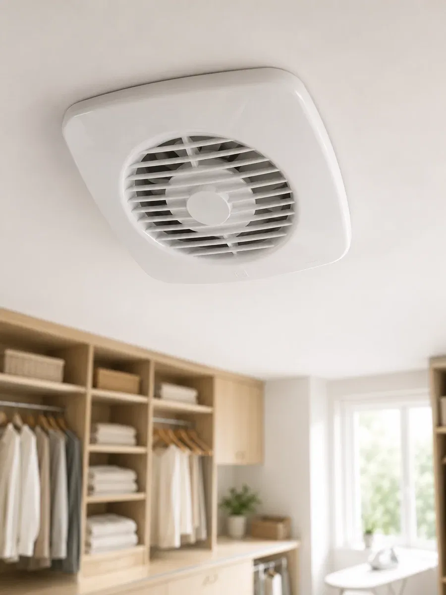 120 mm Dekoratif Aspiratör 16 W 180 m³/h Banyo Mutfak ve WC Havalandırma Fanı görsel 3