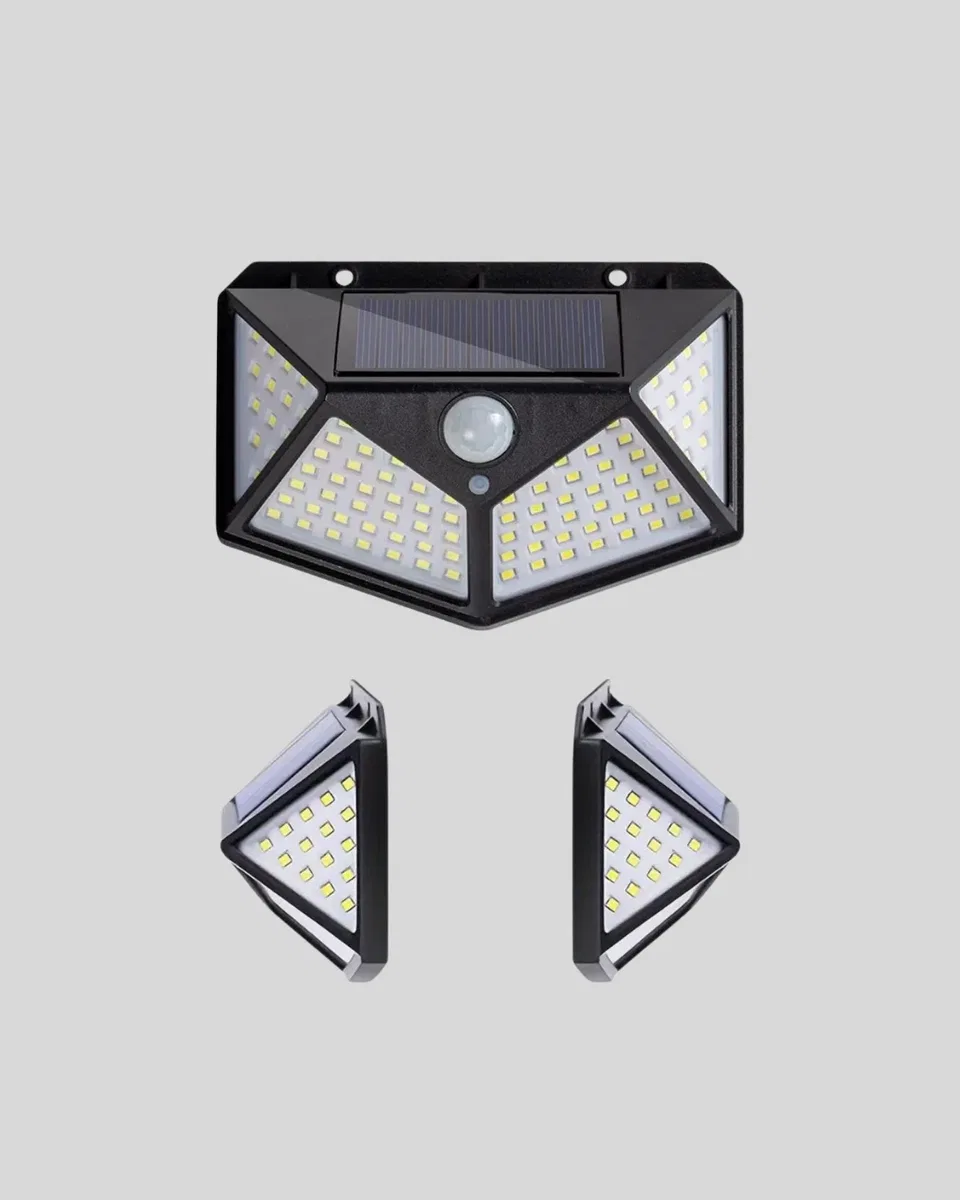 Güneş Enerjili Aydınlatma 100 LED Sensörlü Solar Dış Mekan Lamba görsel 5