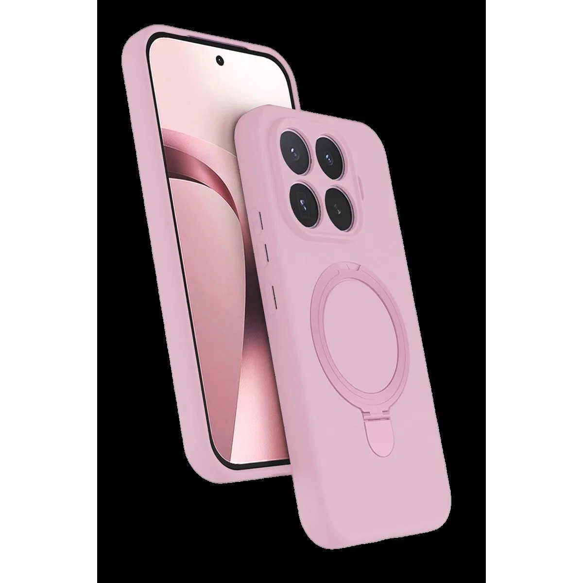 Newface Xiaomi Mi 17t Pro Regal Magsafe Standlı Kapak - Açık Pembe