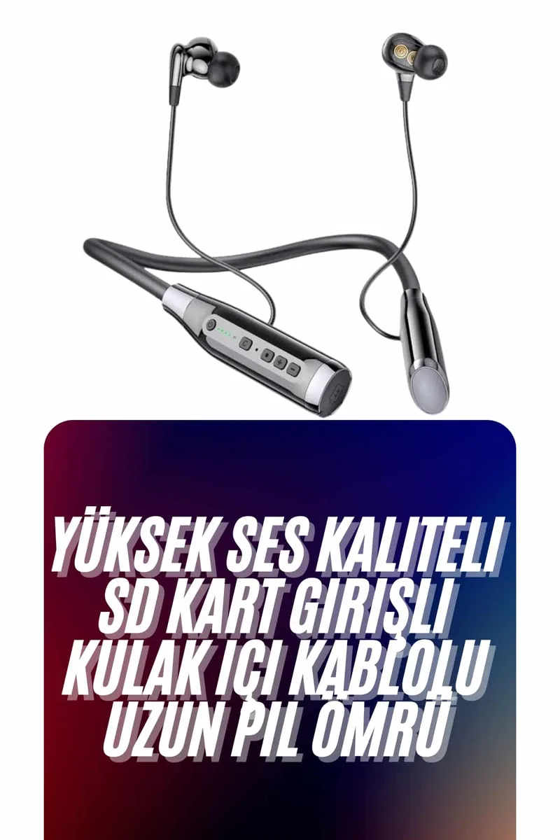 Kablolu Bluetooth Kulaklık Kulak İçi 120 Saat ANC Özelliği Uzun Ömürlü görsel 2