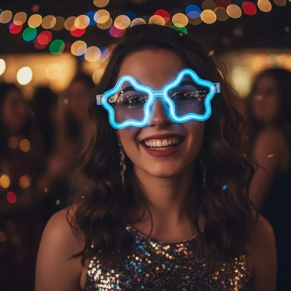 12 Adet Yıldız Glow Gözlük – Glow Partisi Ve Etkinlik İçin görsel 2