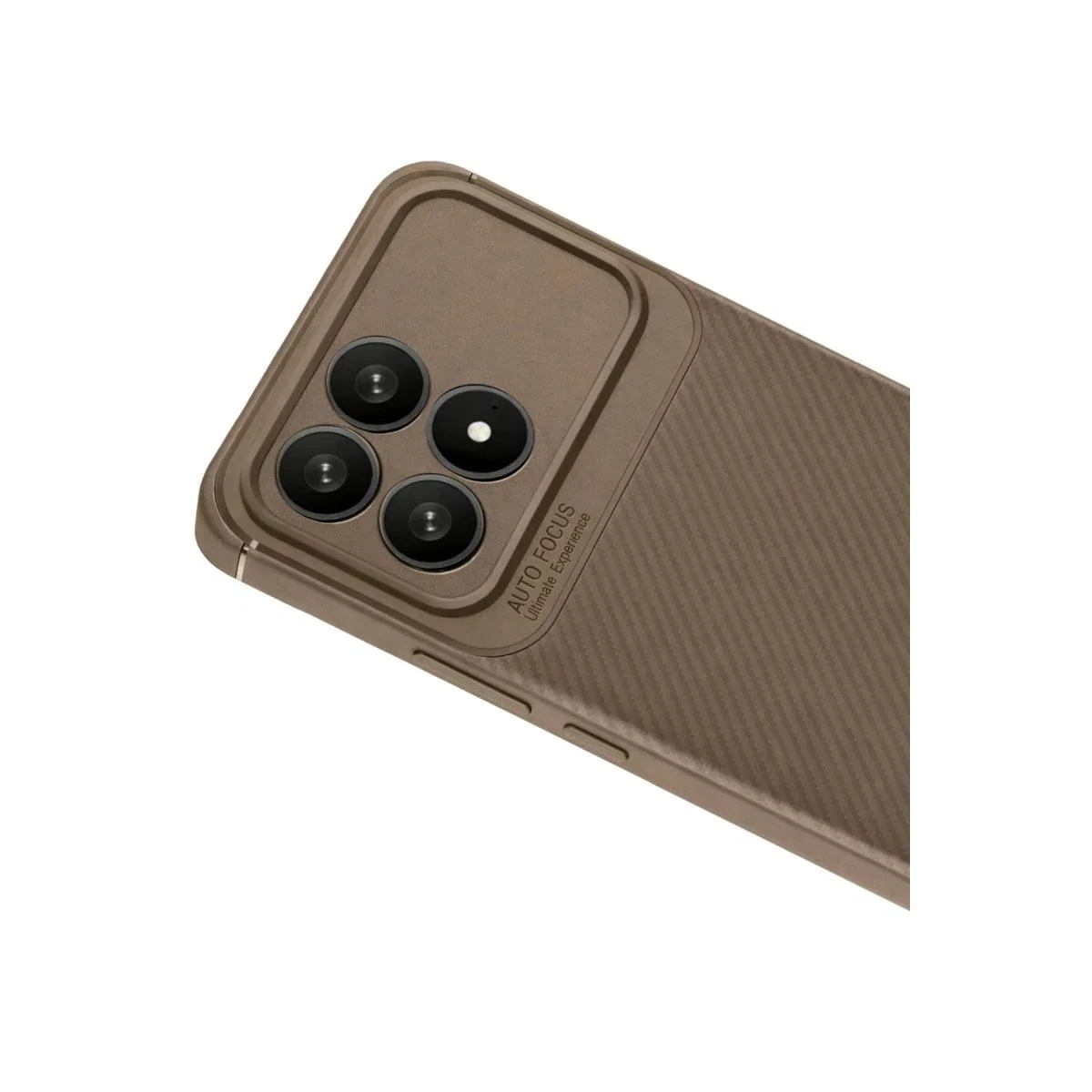 Xiaomi Poco F8 Pro Auto Focus Karbon Kapak - Kahverengi görsel 2